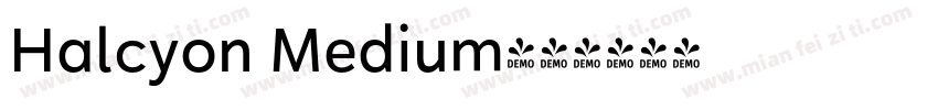 Halcyon Medium字体转换